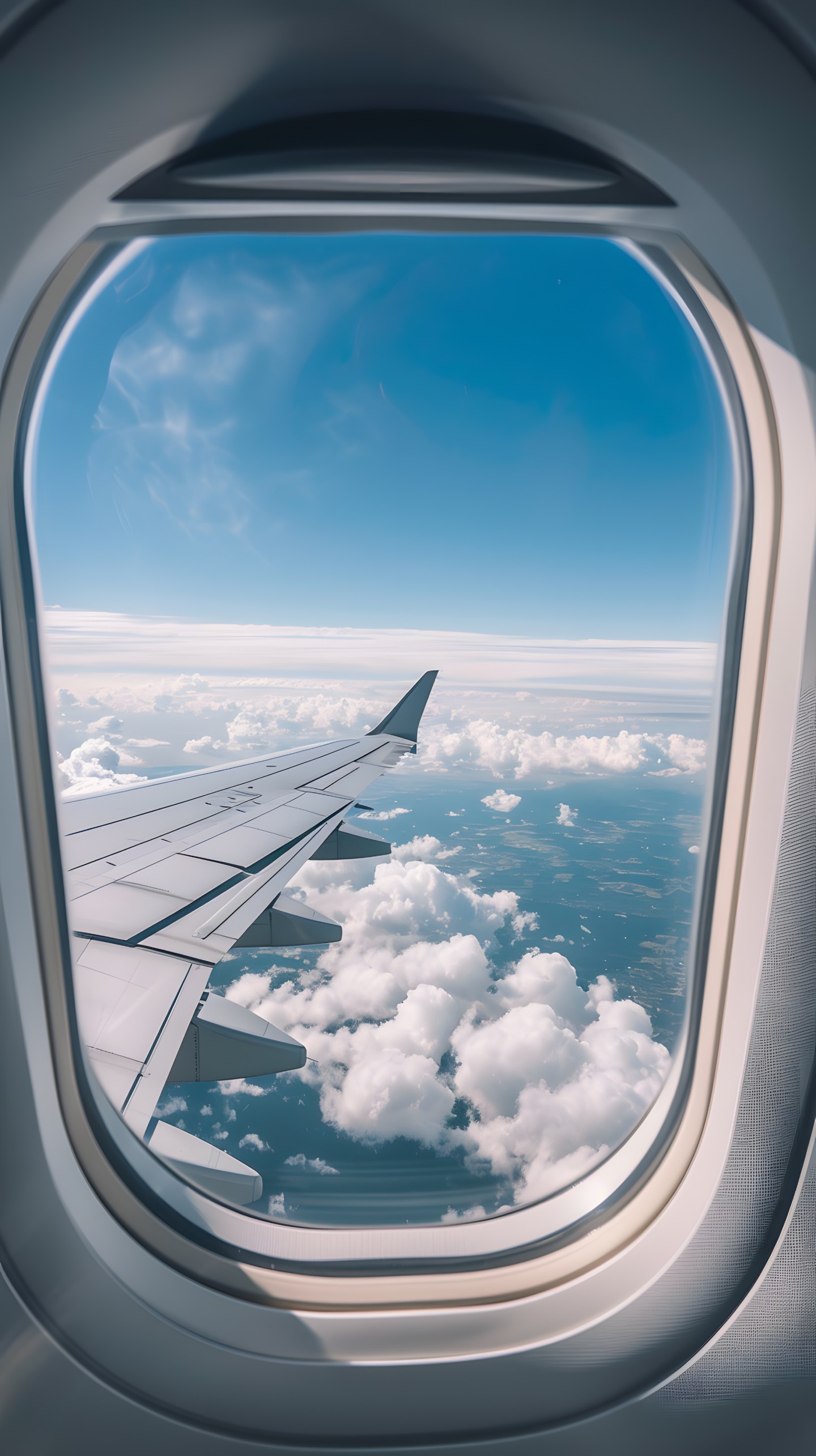 Vue d'une aile d'avion depuis un hublot, nuisances sonores aériennes